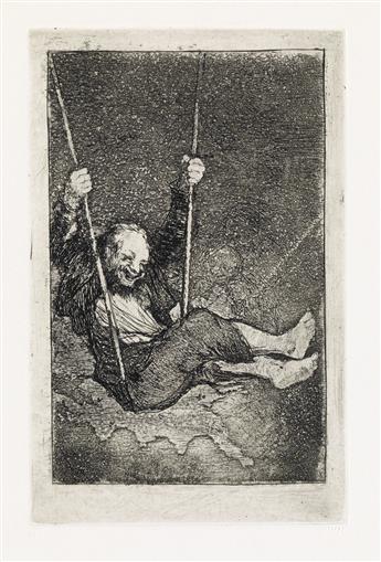 FRANCISCO JOSÉ DE GOYA A group of 6 etchings with aquatint and drypoint executed in Bordeaux between 1824 and 1828.